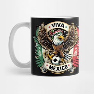 Viva Mexico Futbol Soccer Bald Eagle #1 T-Shirt Mug